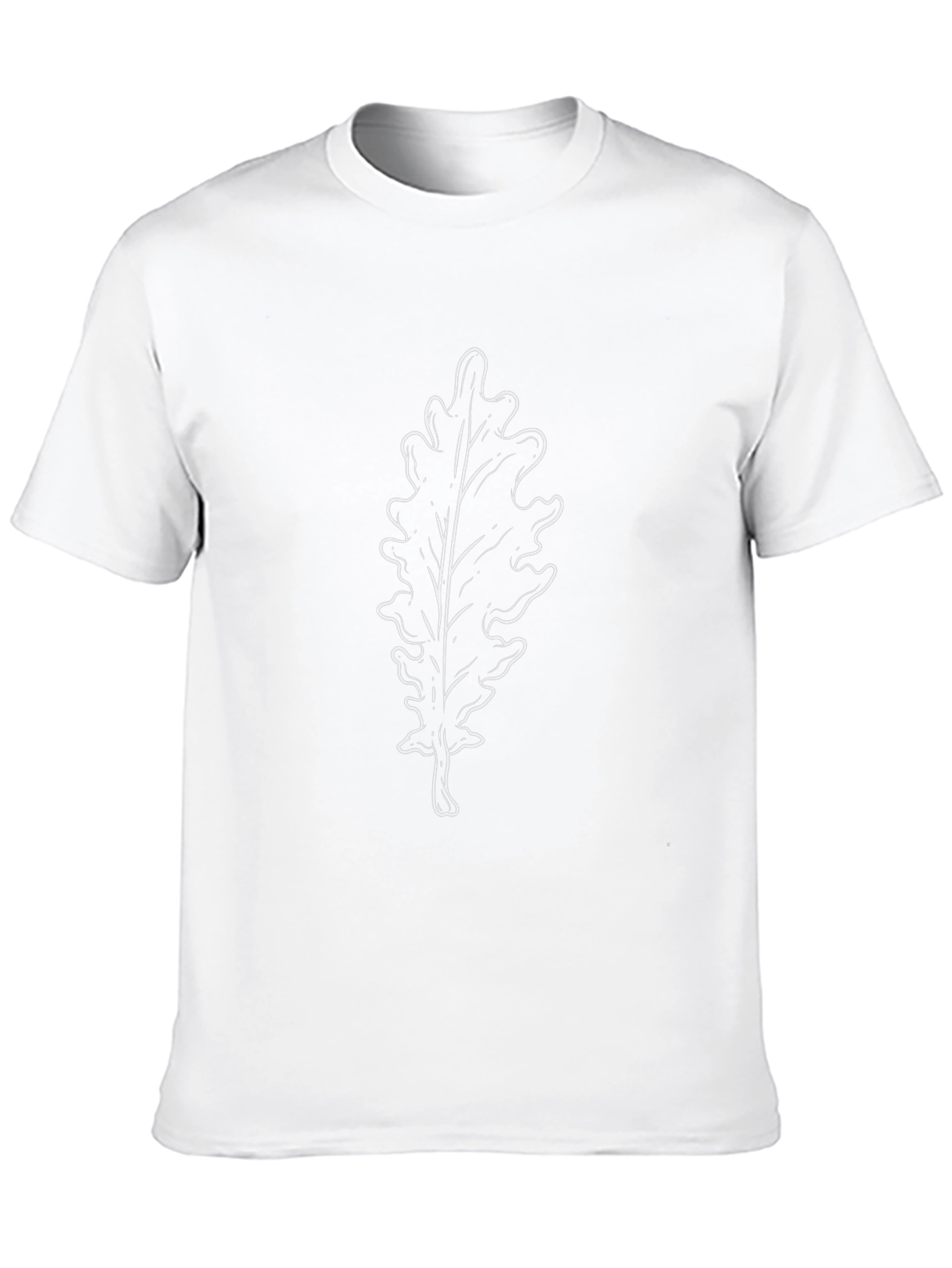 Leaf Graphic T-Shirt - Casual Black Tee