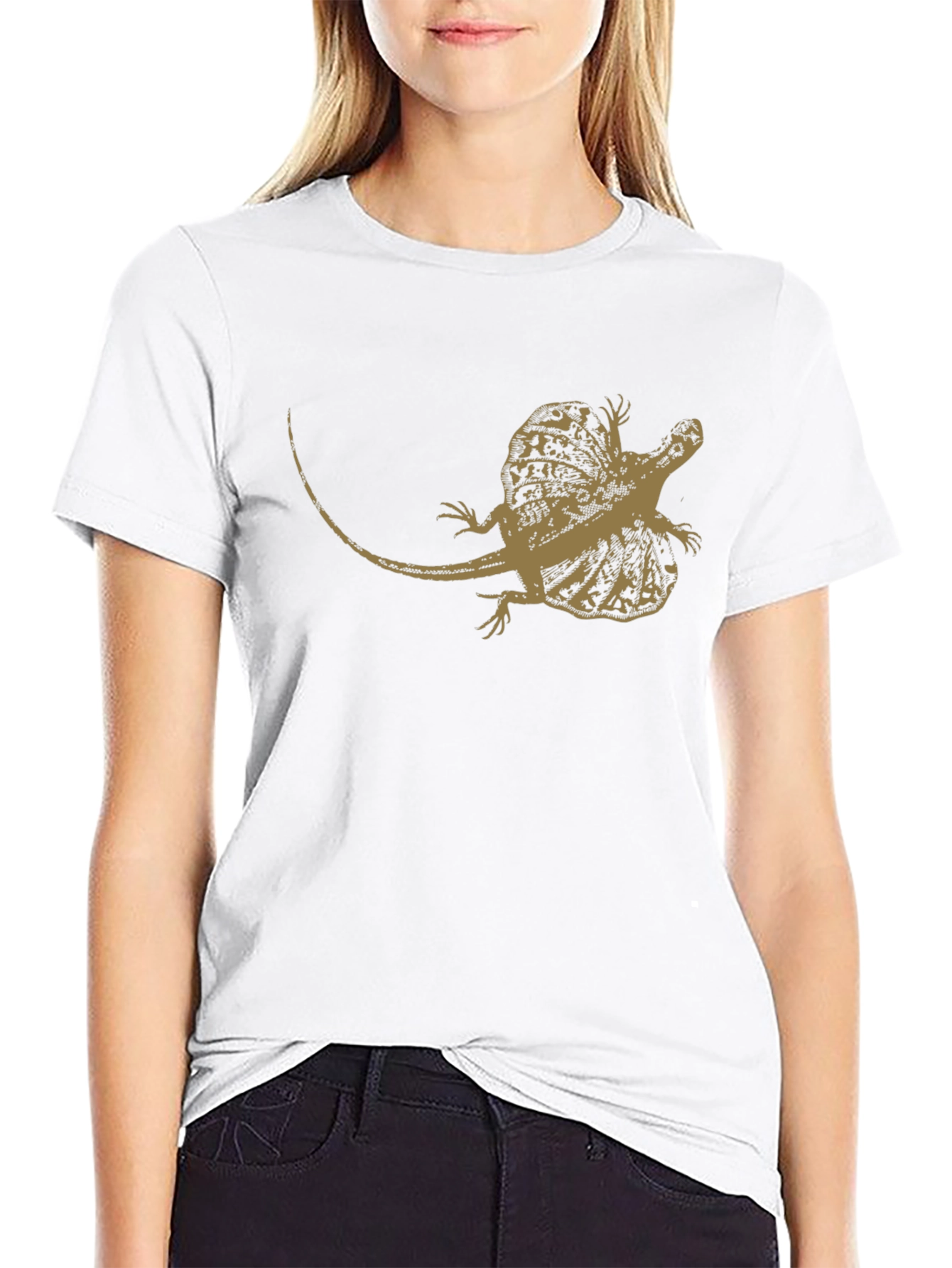 Frilled Lizard Graphic Tee - Cool Reptile T-Shirt