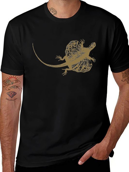 Frilled Lizard Graphic Tee - Cool Reptile T-Shirt