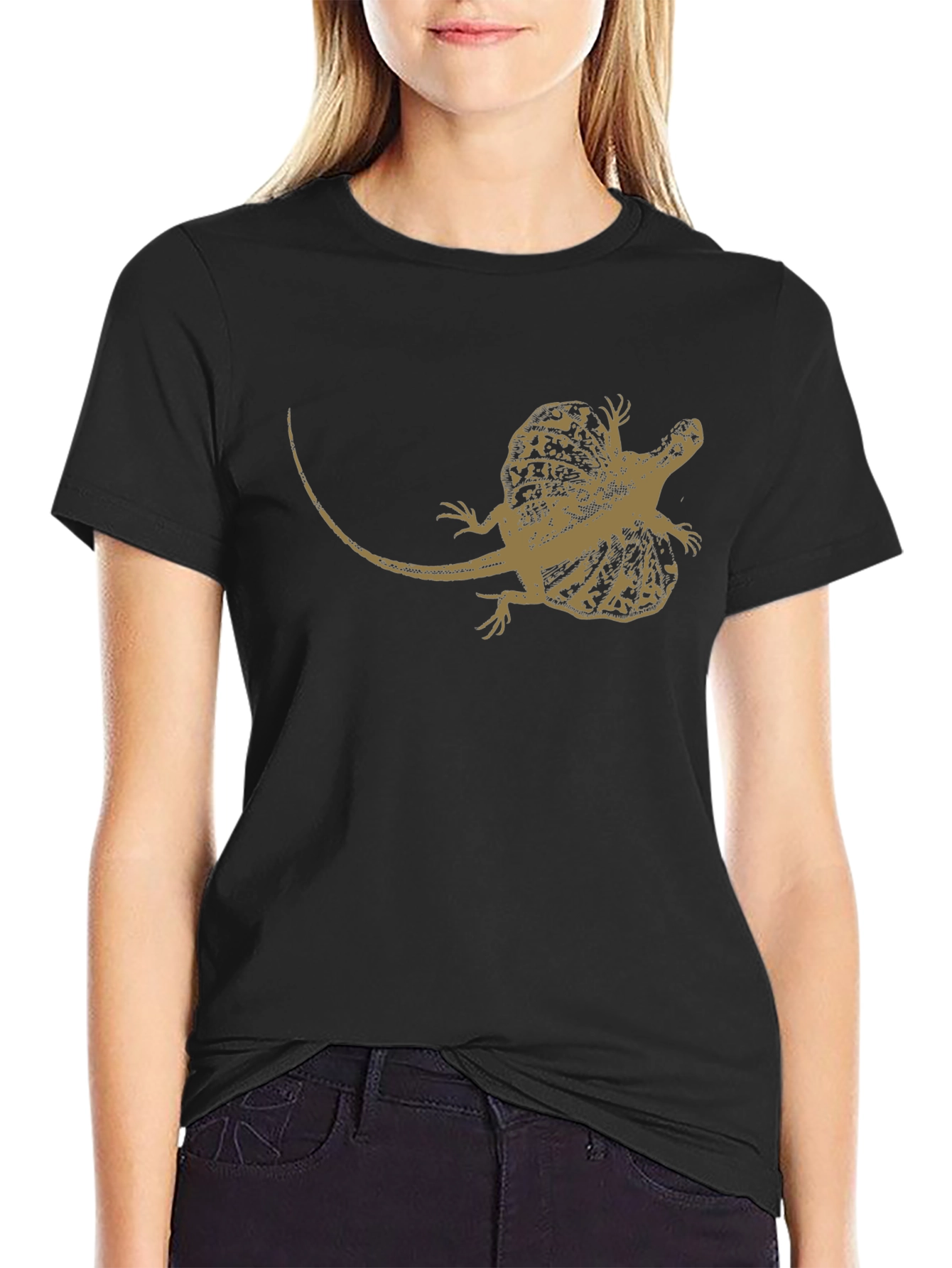 Frilled Lizard Graphic Tee - Cool Reptile T-Shirt