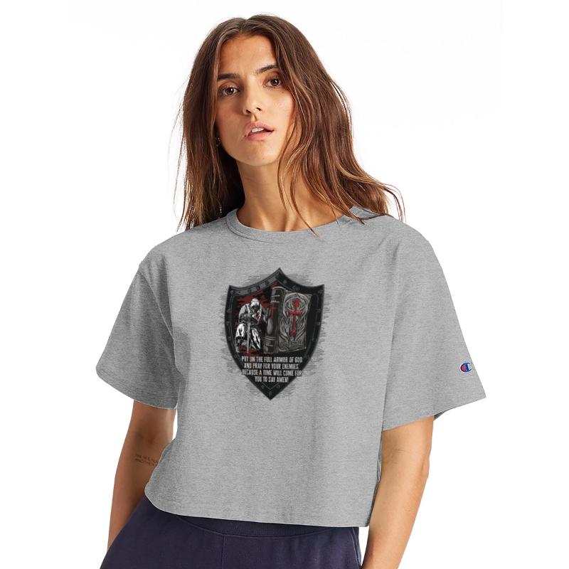 Knight In Prayer Amen Shield