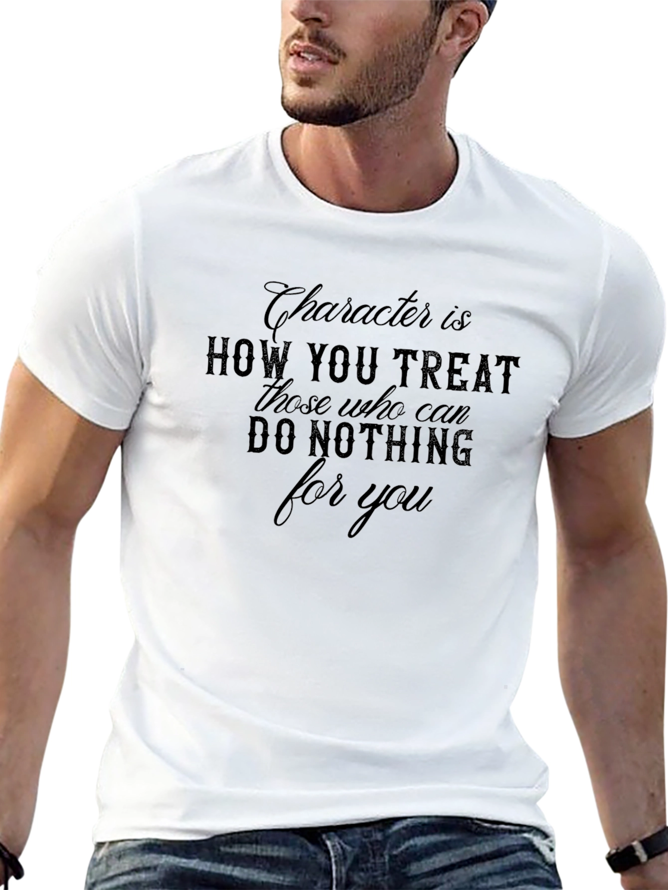 Character Quote Black T-Shirt