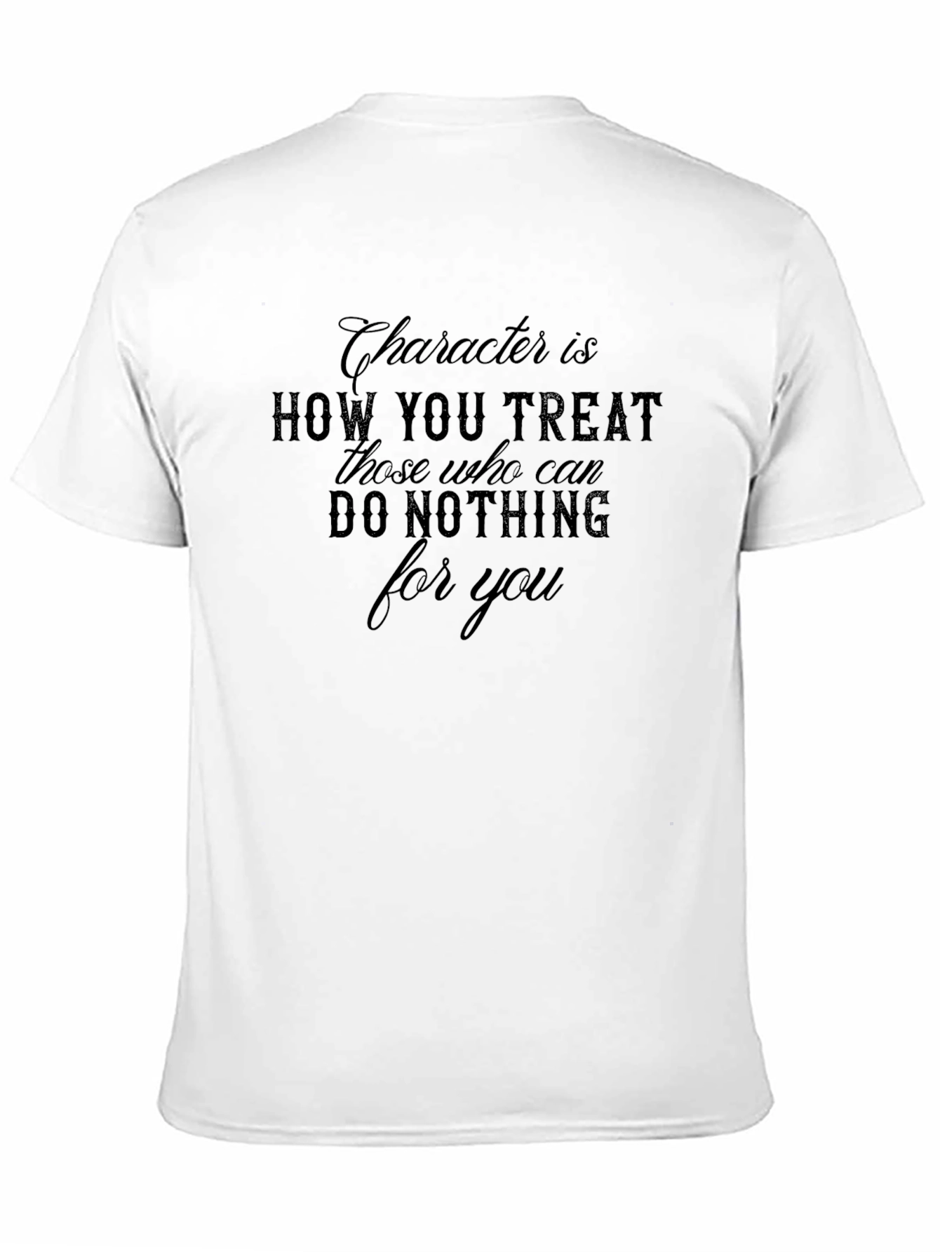 Character Quote Black T-Shirt