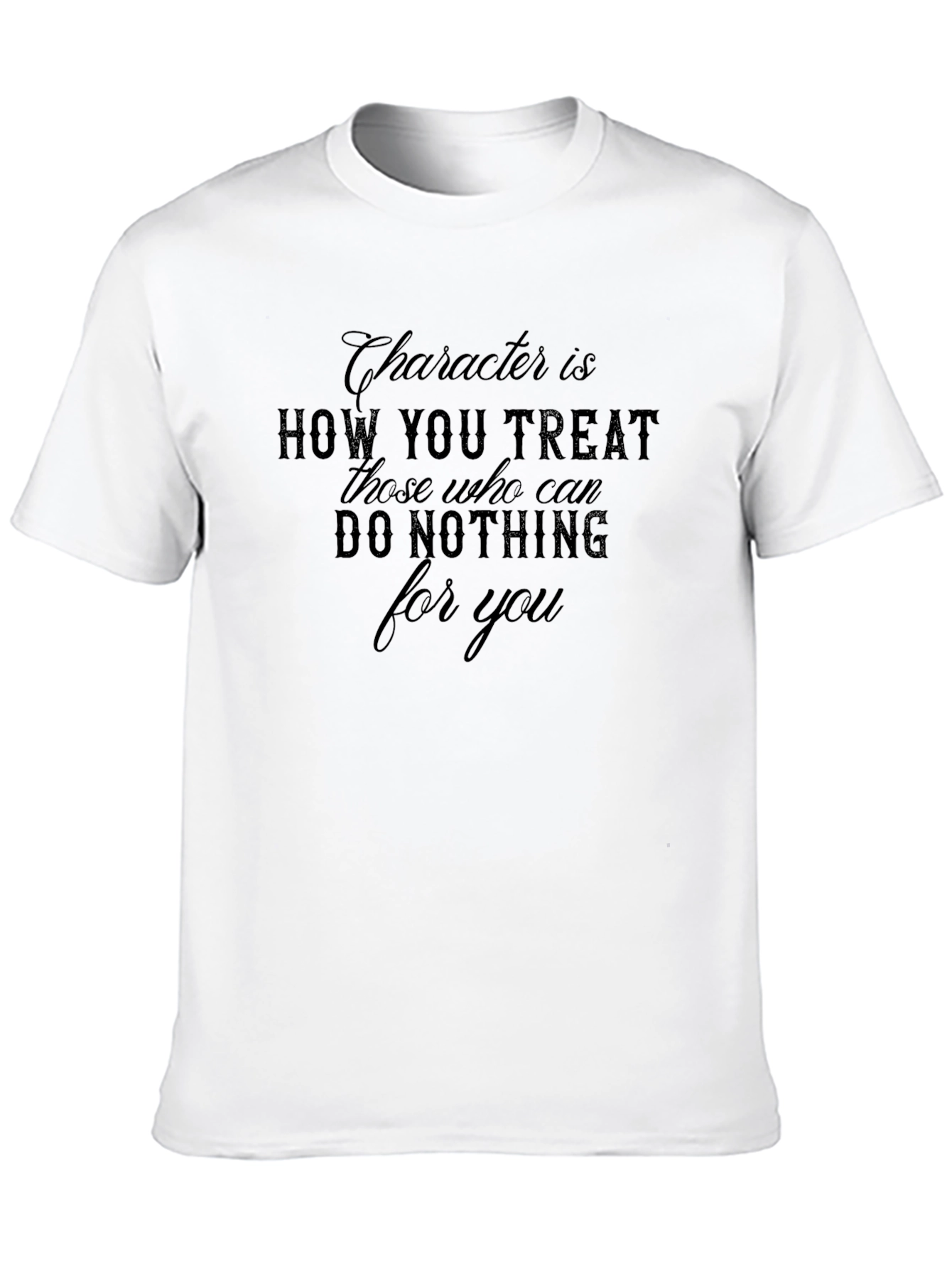 Character Quote Black T-Shirt