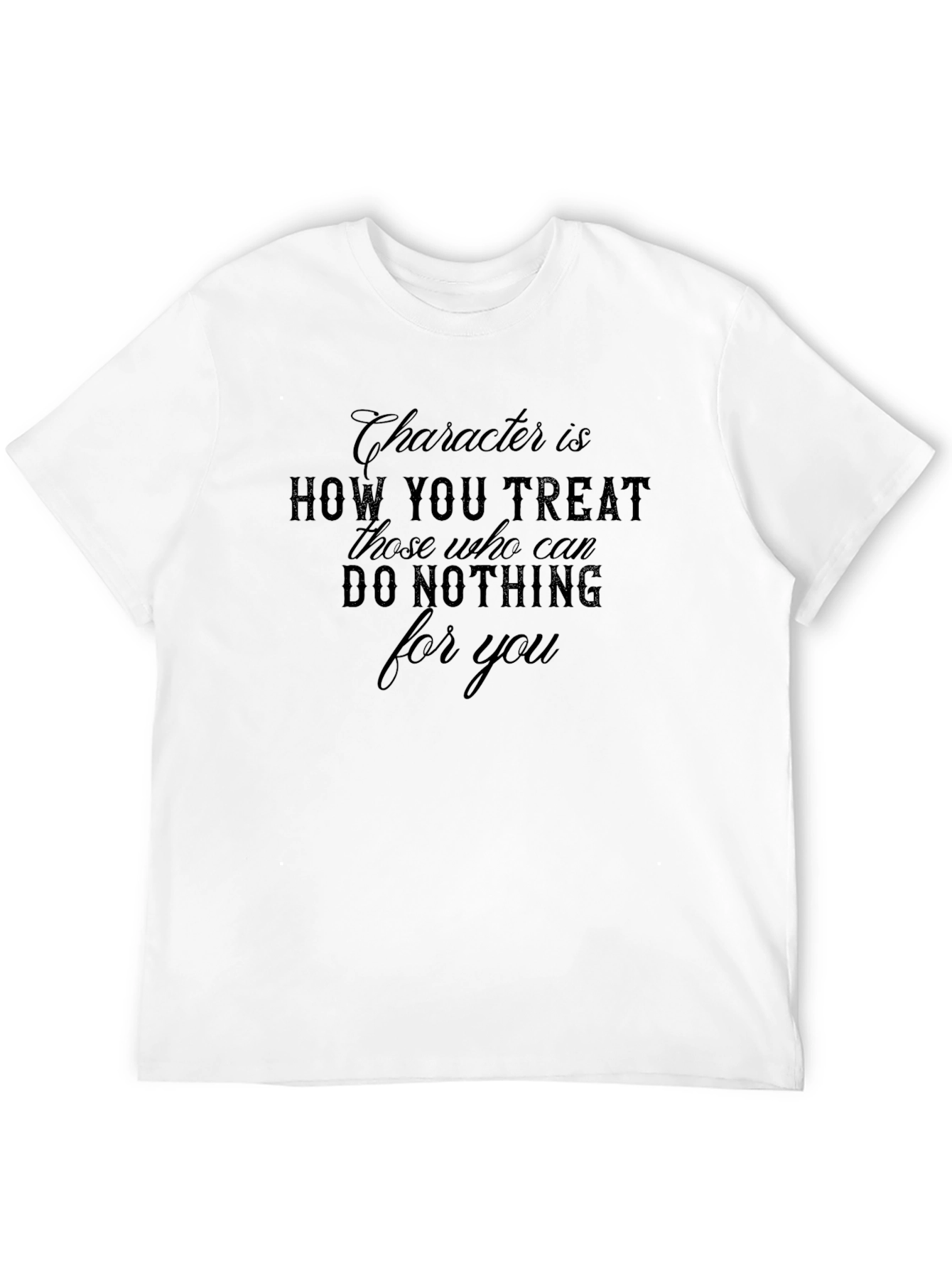 Character Quote Black T-Shirt