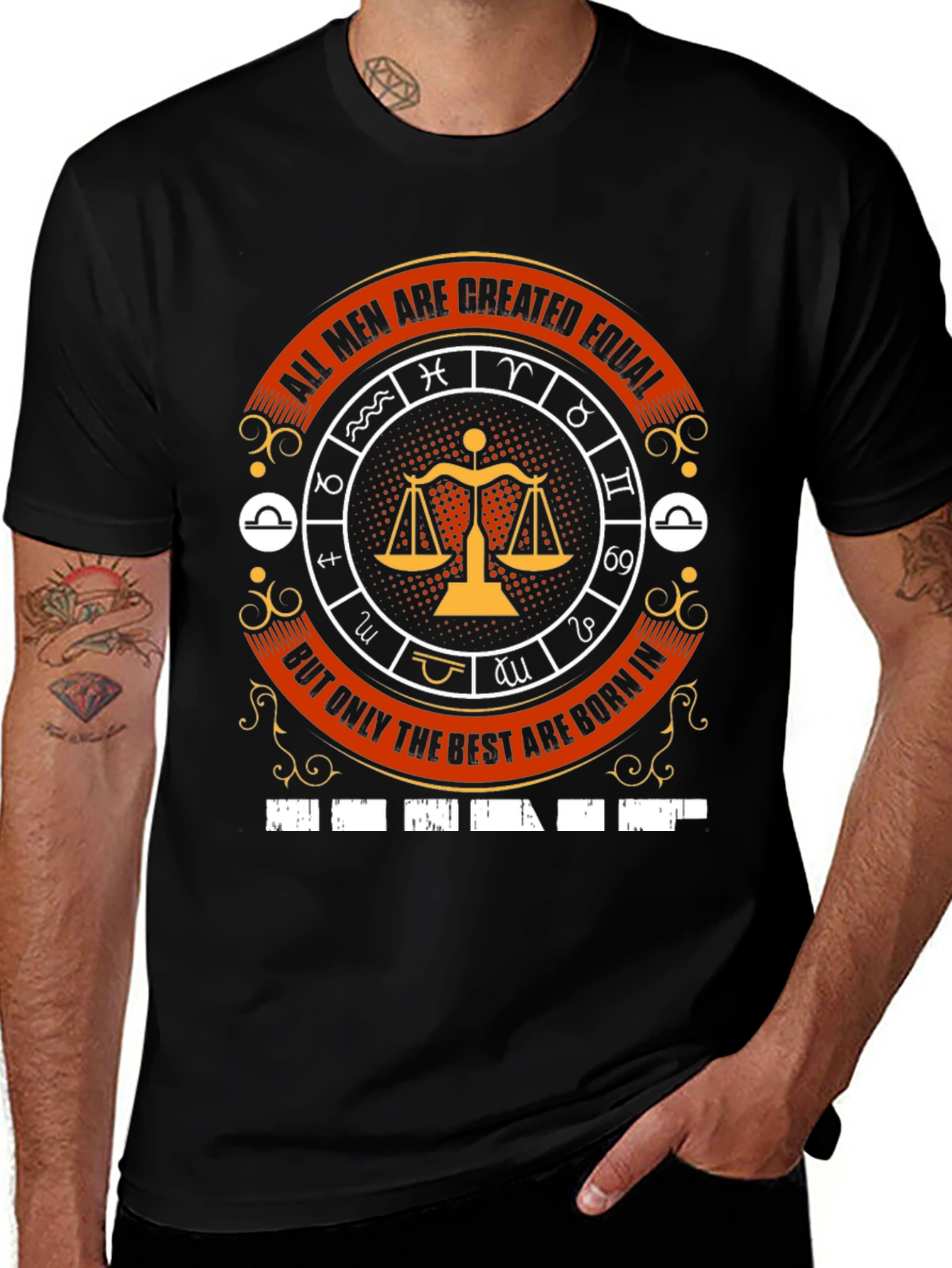All Men Created Equal Zodiac Libra T-Shirt