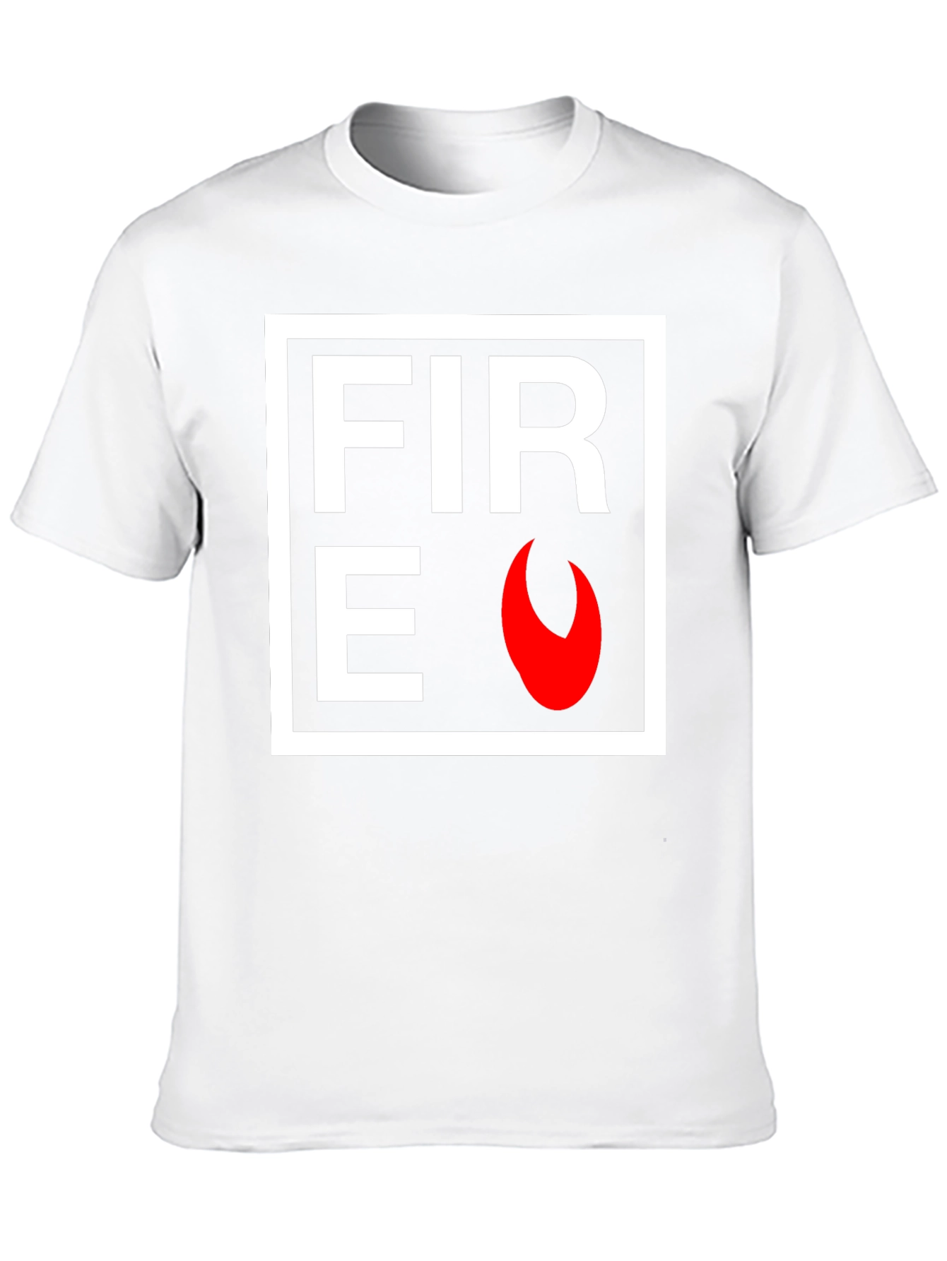 Fire Graphic Black T-Shirt - Bold Statement Tee