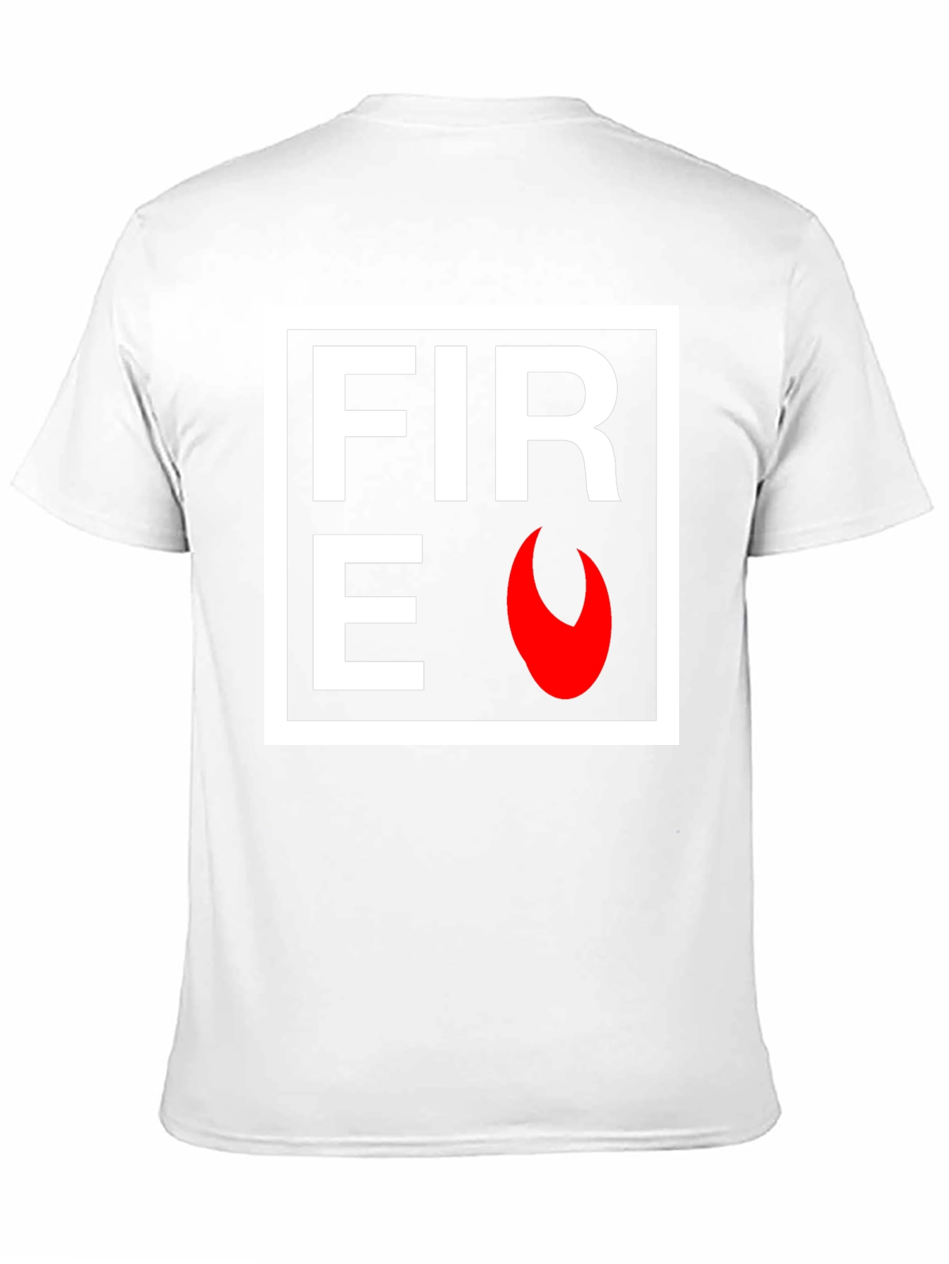 Fire Graphic Black T-Shirt - Bold Statement Tee