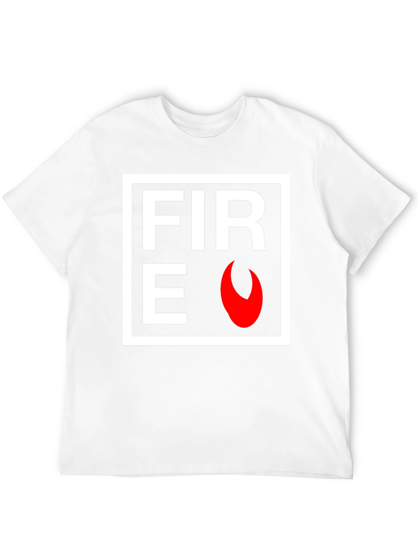 Fire Graphic Black T-Shirt - Bold Statement Tee