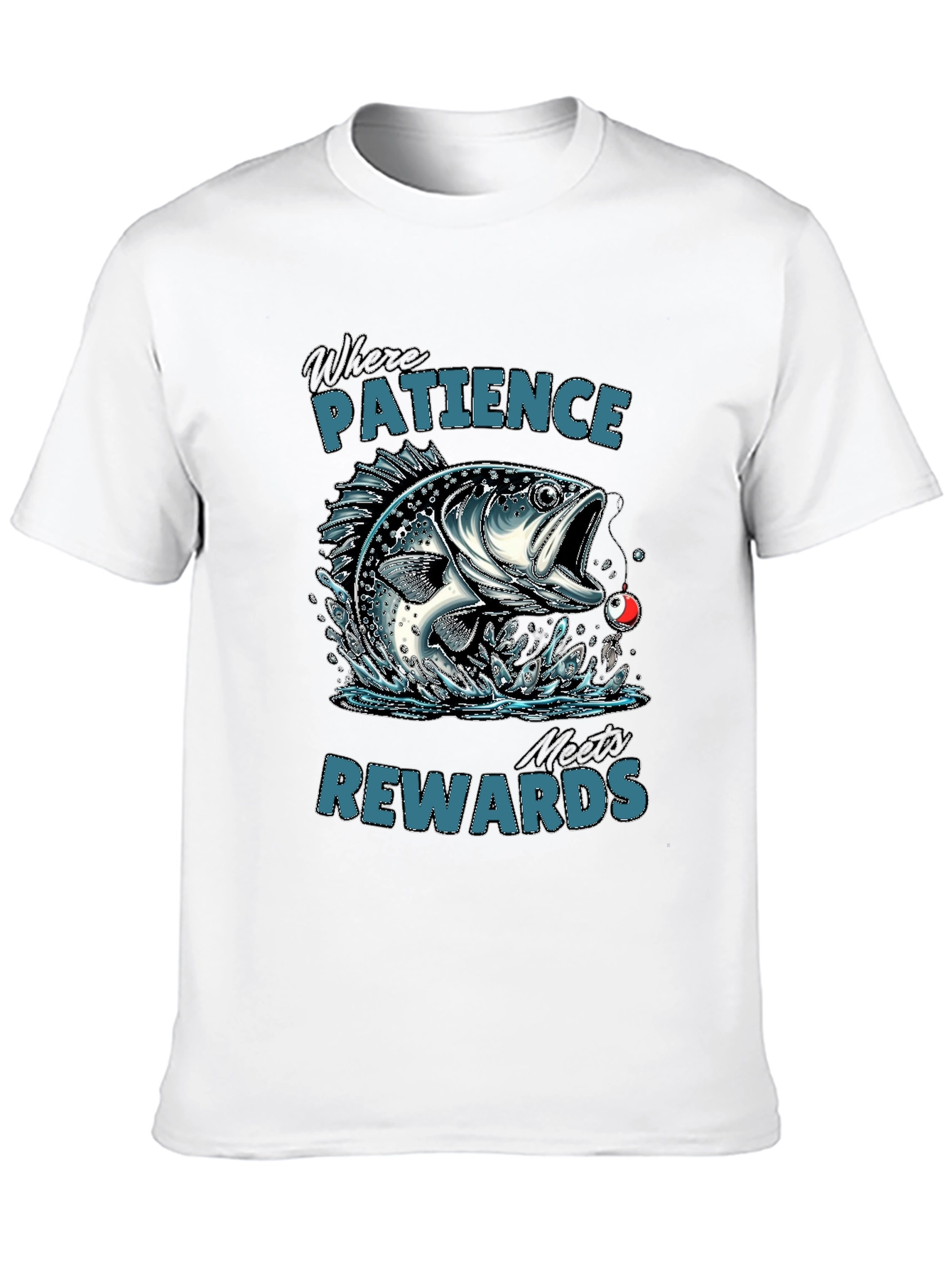 Patience Rewards Fishing Graphic T-Shirt