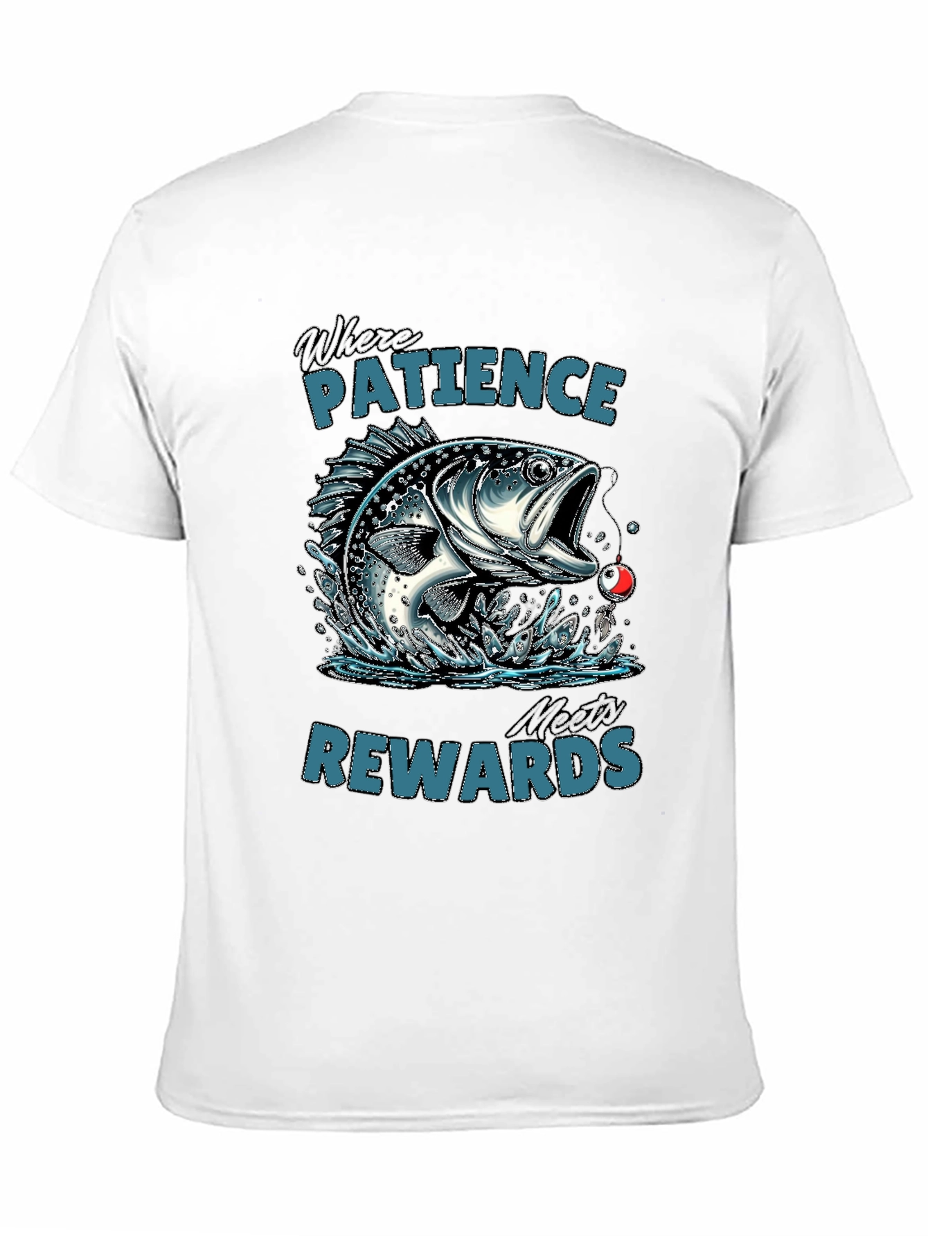 Patience Rewards Fishing Graphic T-Shirt