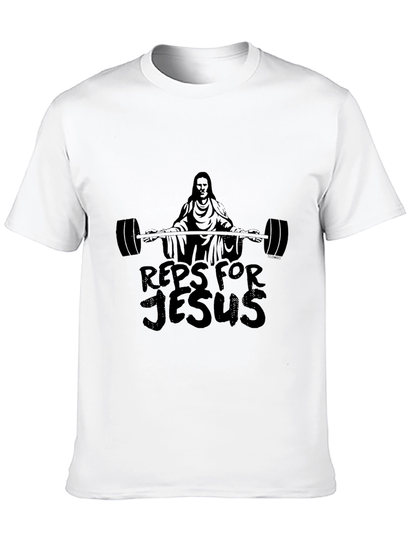 Reps For Jesus Black Graphic Tee Shirt