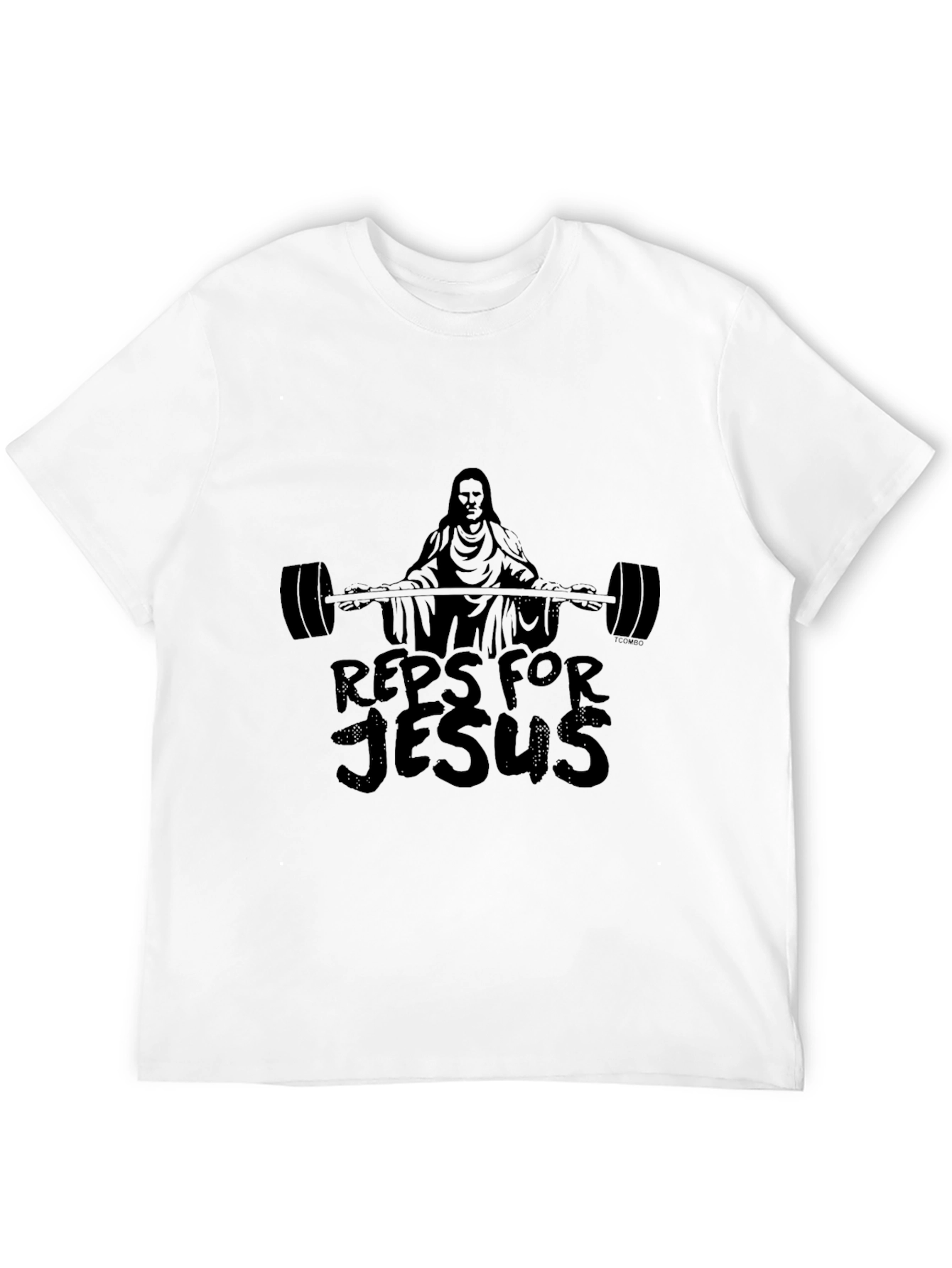 Reps For Jesus Black Graphic Tee Shirt