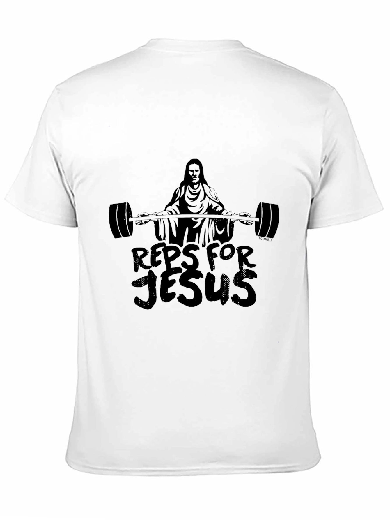 Reps For Jesus Black Graphic Tee Shirt