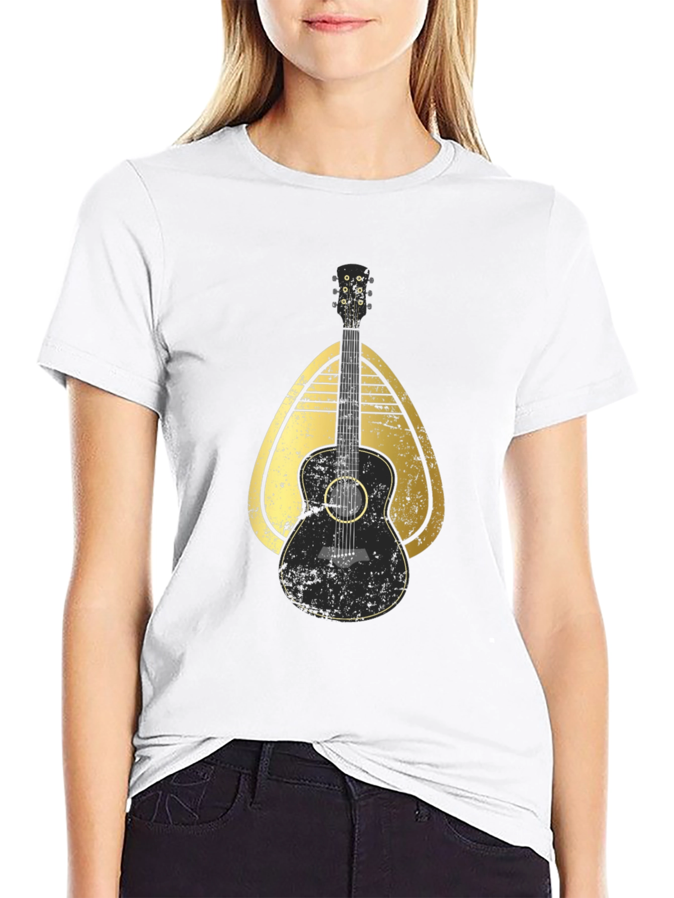 Guitar Graphic Tee - Black