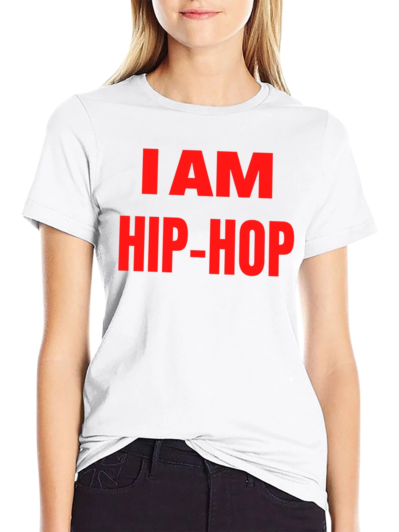 I AM HIP-HOP Graphic Tee - Black