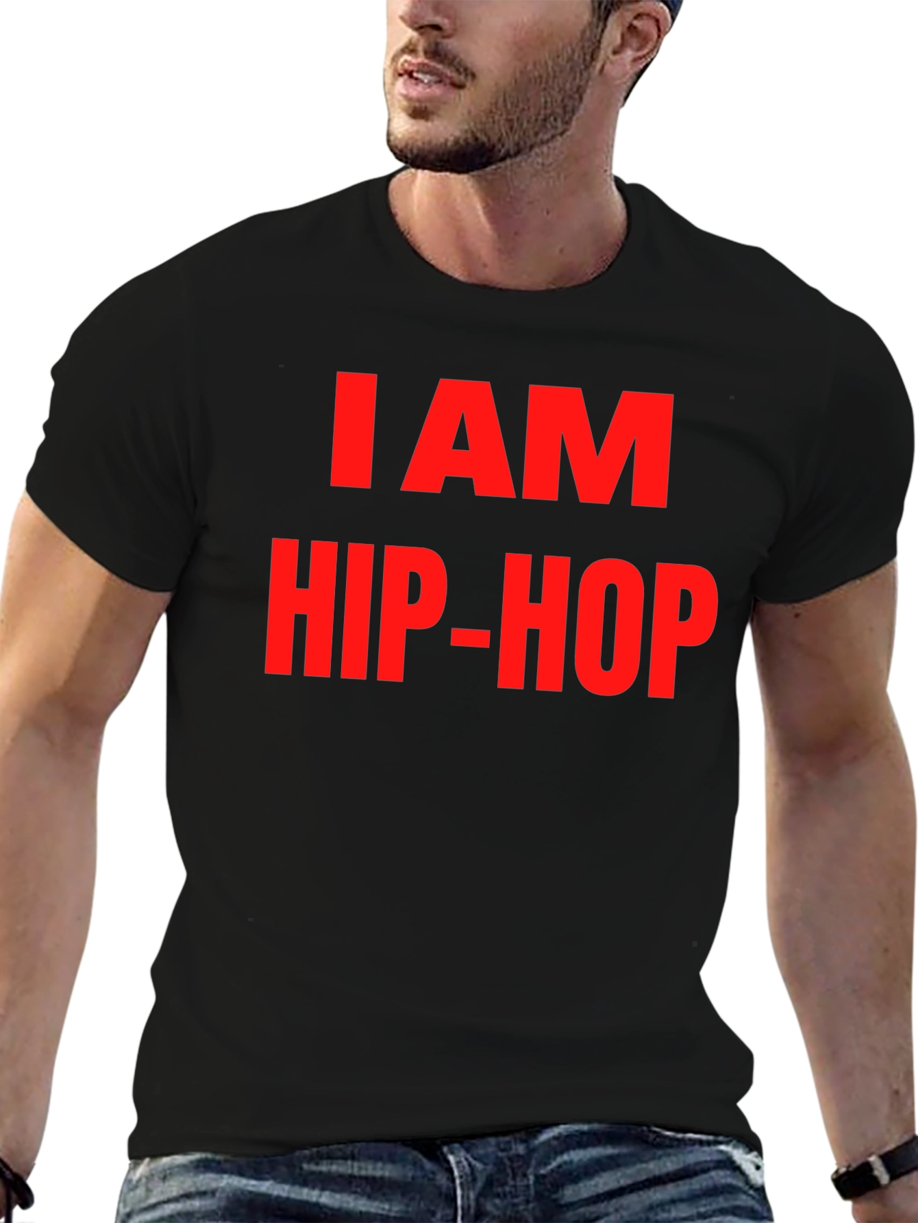 I AM HIP-HOP Graphic Tee - Black