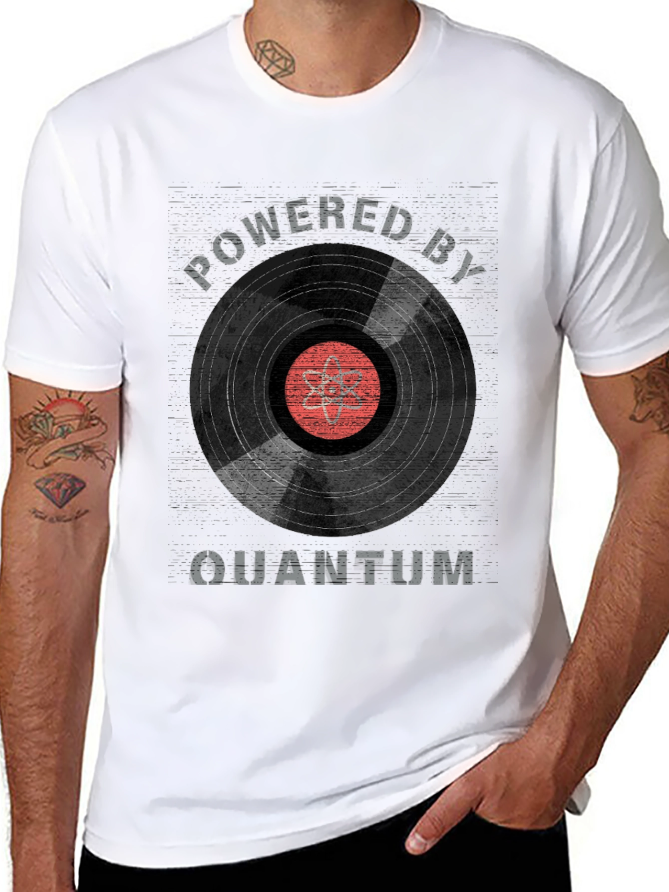 Powered by Quantum Physics T-Shirt - Science Tee