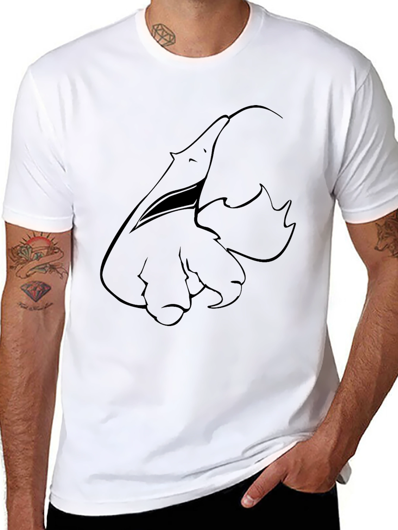 Anteater Graphic Black T-Shirt