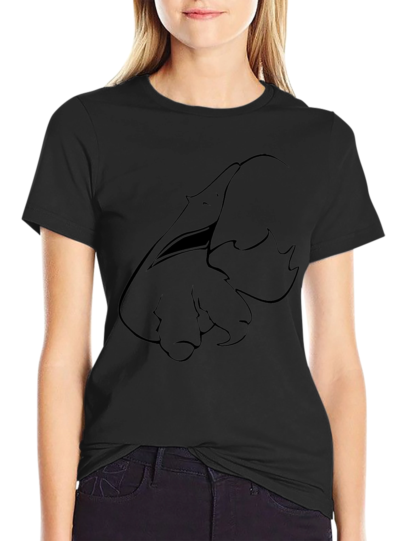 Anteater Graphic Black T-Shirt
