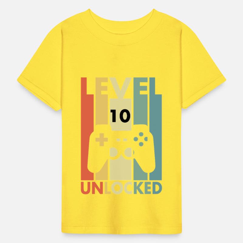 Level 10 Unlocked Funny Video Gamer 10th Birthday