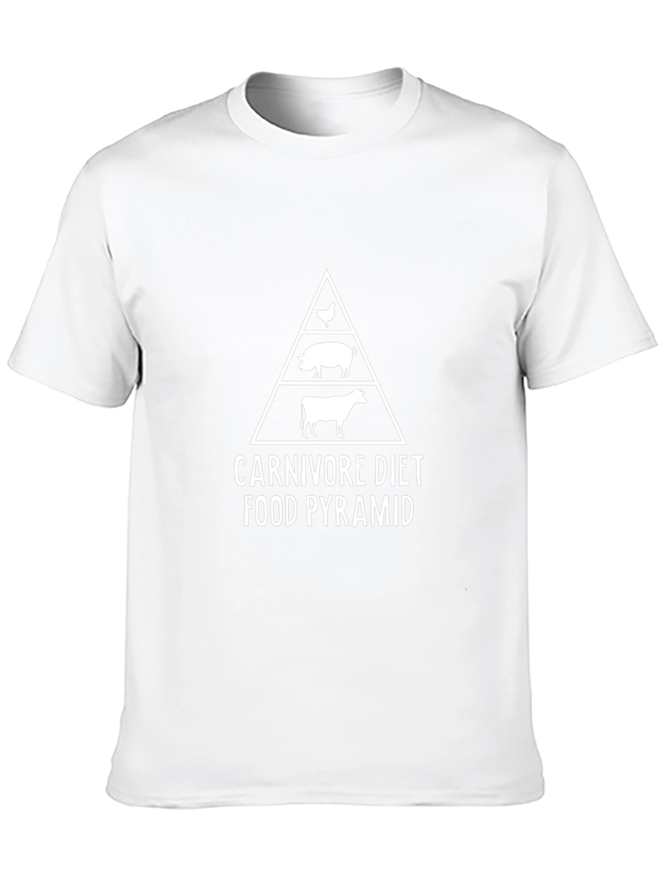 Carnivore Diet Food Pyramid Graphic Tee