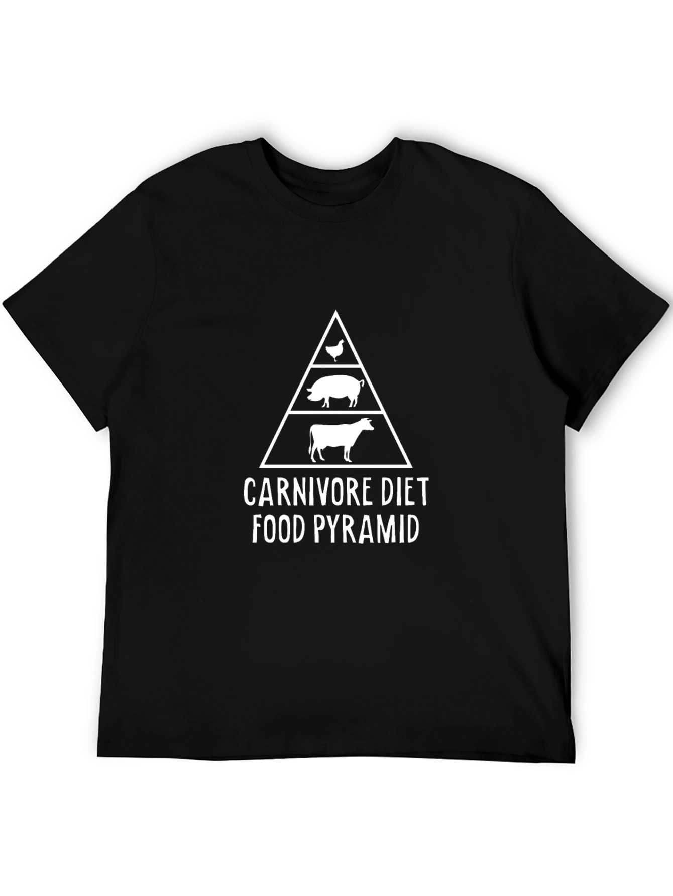 Carnivore Diet Food Pyramid Graphic Tee