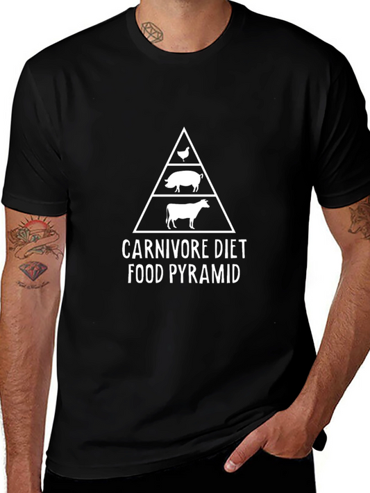 Carnivore Diet Food Pyramid Graphic Tee