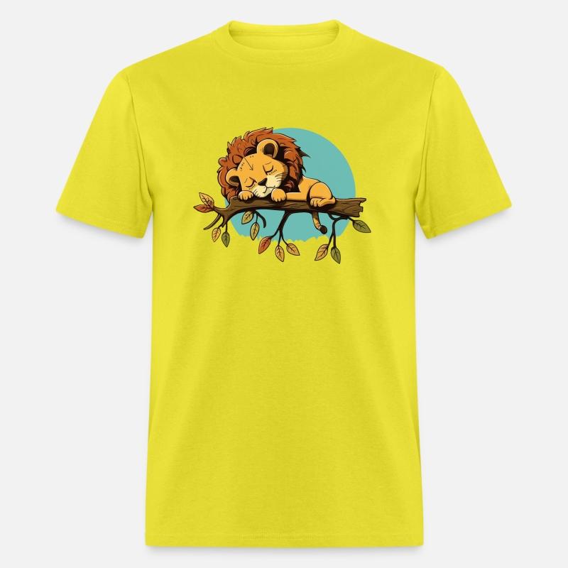 lion sleeping on branch sleep shirt animal baby