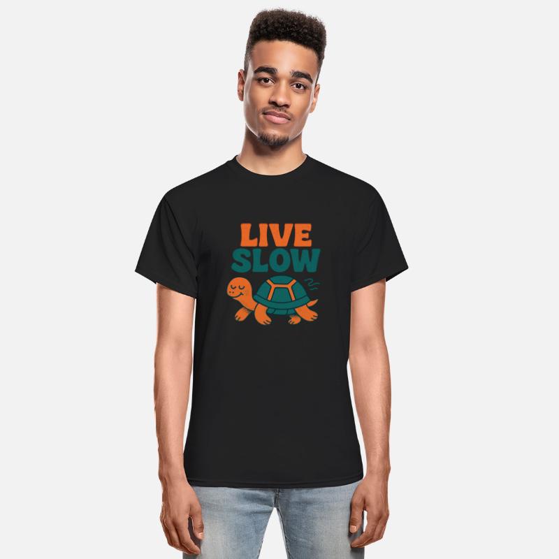 Live Slow Turtle Chill Life Design