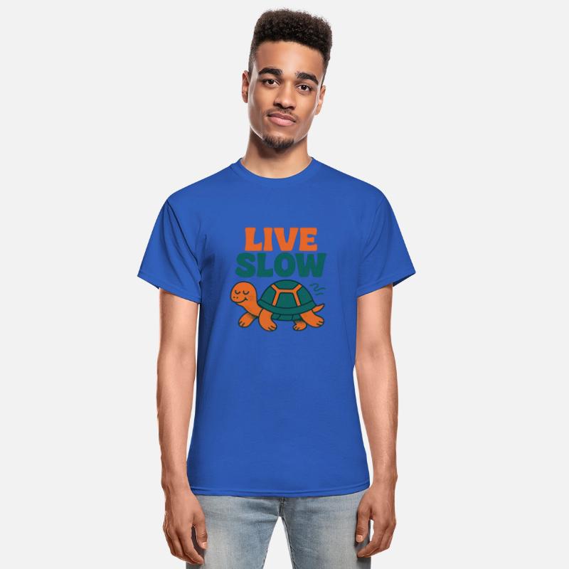 Live Slow Turtle Chill Life Design
