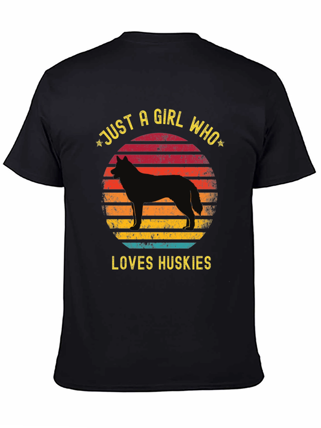 Just a Girl Who Loves Huskies T-Shirt