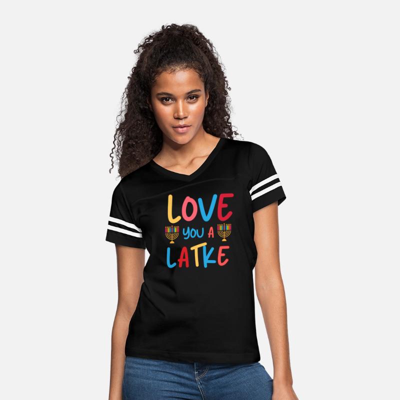 Love You A Latke, Funny Colorful Hanukkah Pun