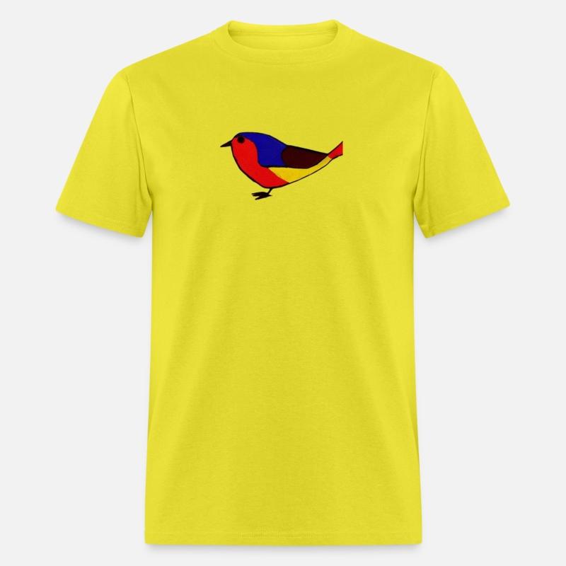 Low poly bird, colorful bird