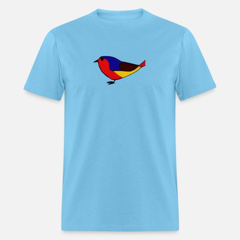 Low poly bird, colorful bird