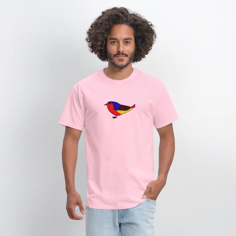 Low poly bird, colorful bird