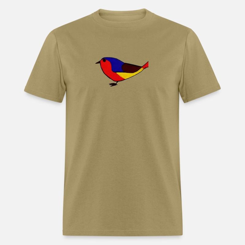 Low poly bird, colorful bird