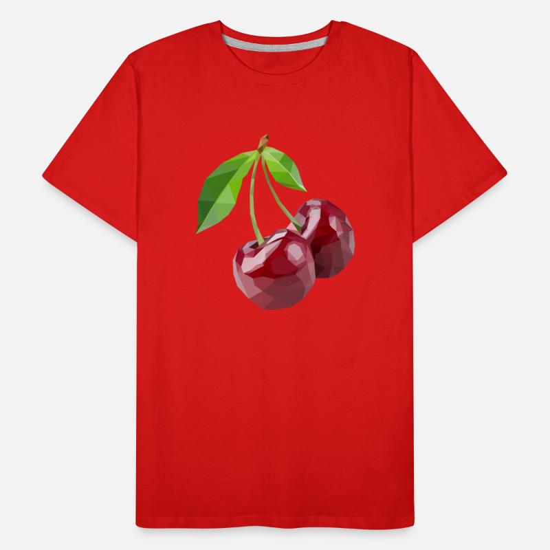 lowpoly cherry fruit