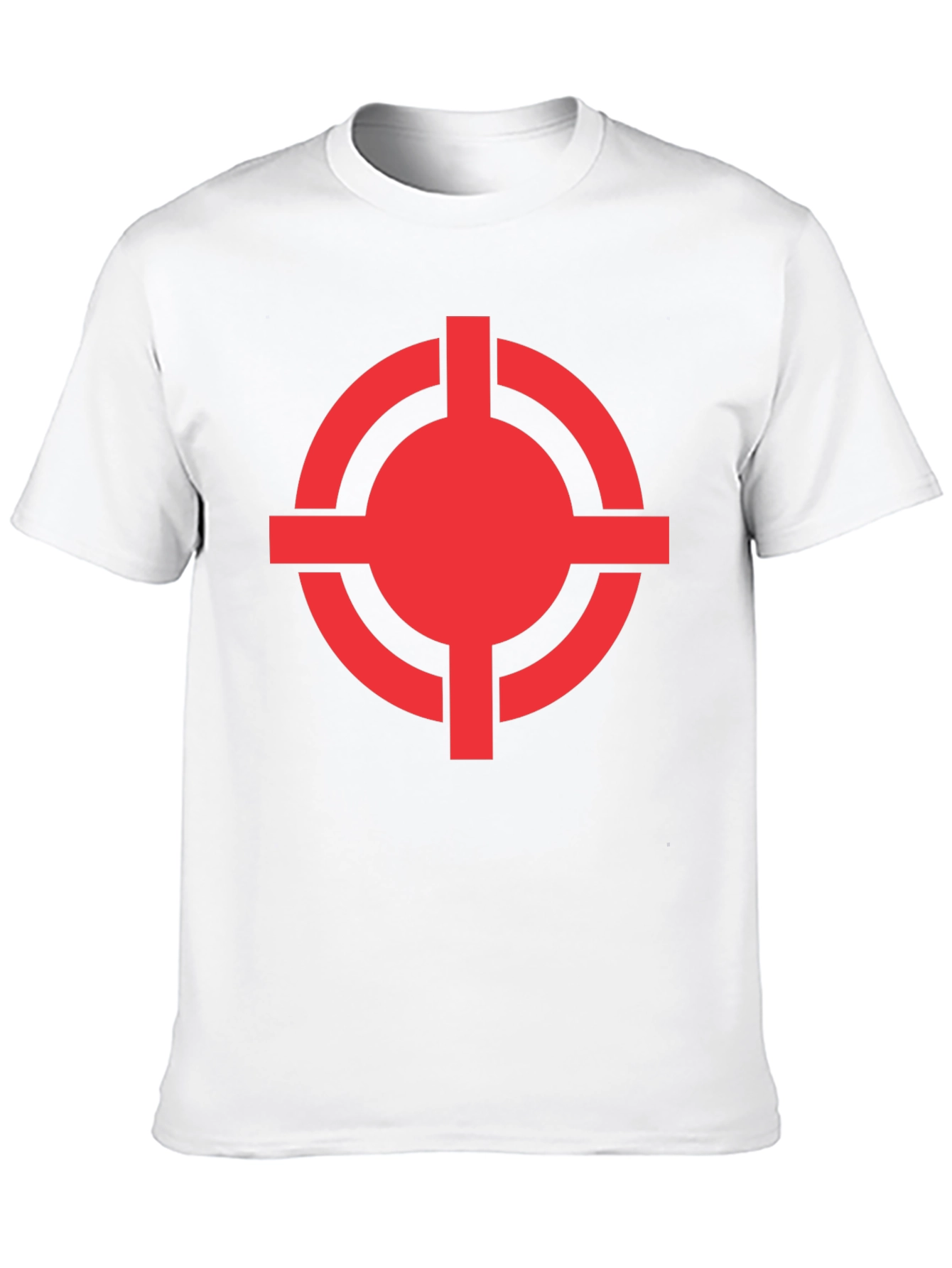 Red Target Graphic Black T-Shirt