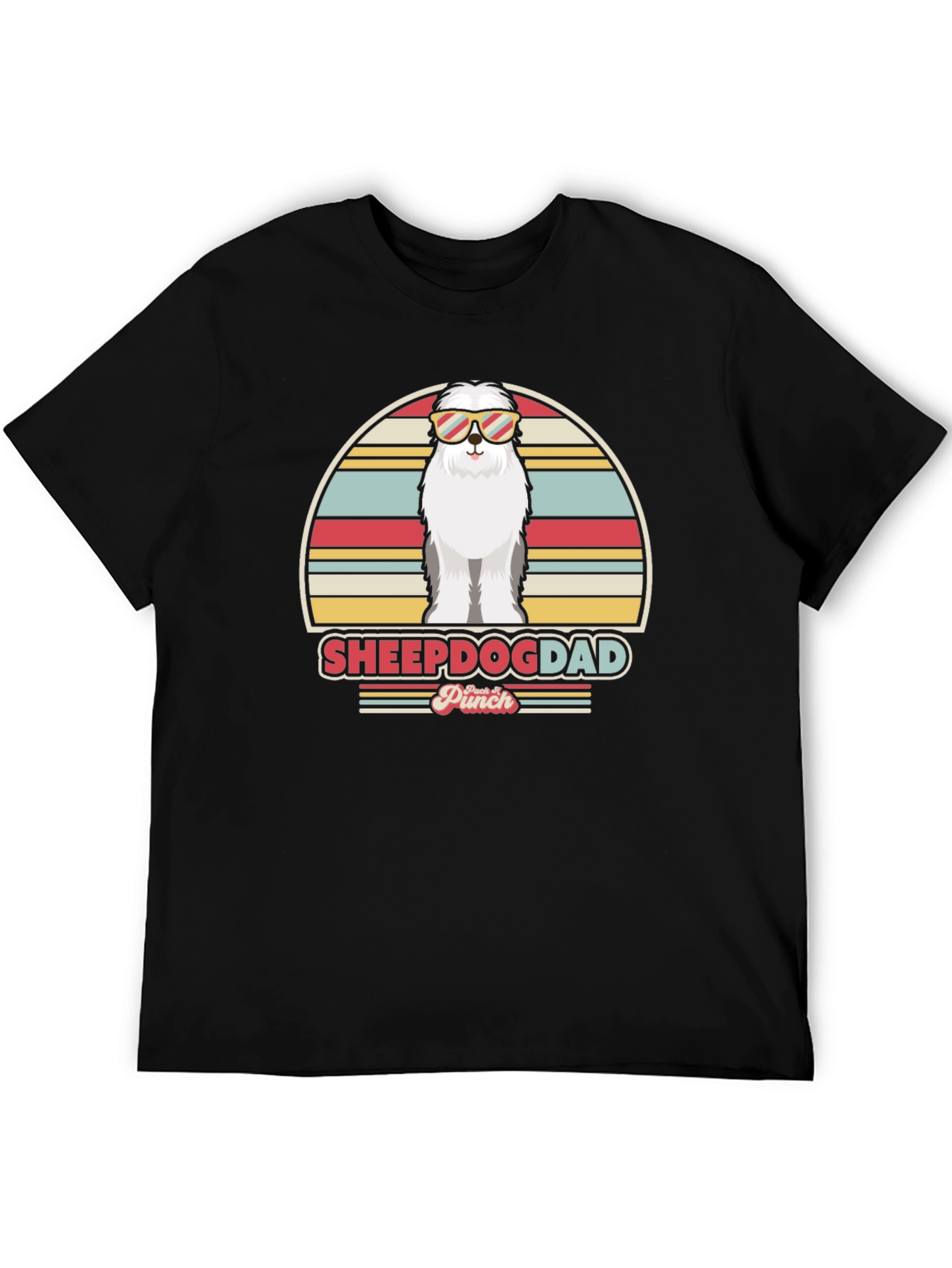 Sheepadogdad T-Shirt - Retro Style