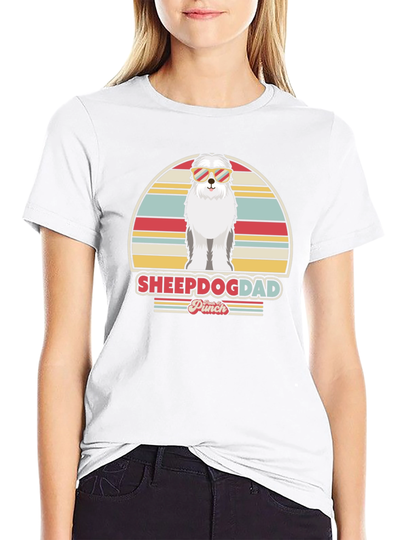 Sheepadogdad T-Shirt - Retro Style