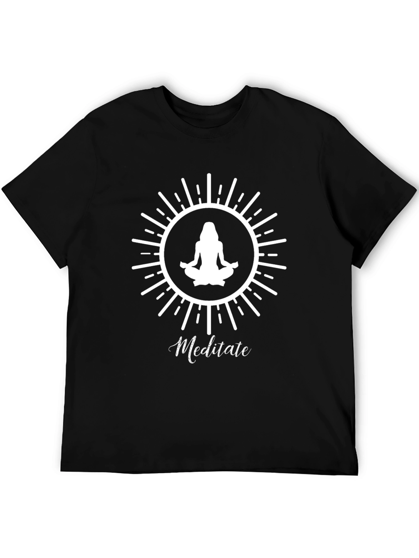 Meditate T-Shirt: Yoga Design Relaxed Fit