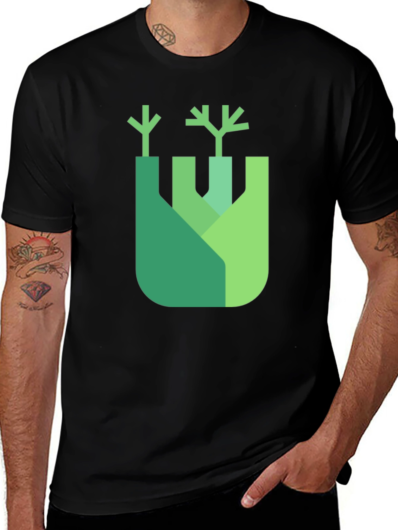 Modern Fennel Graphic Tee - Unique Food Lovers Shirt