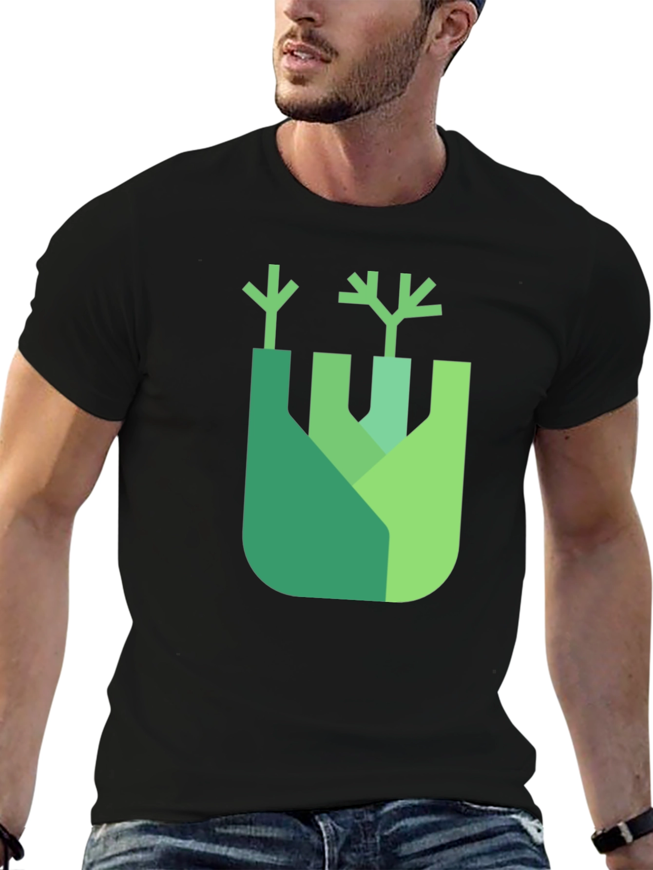 Modern Fennel Graphic Tee - Unique Food Lovers Shirt
