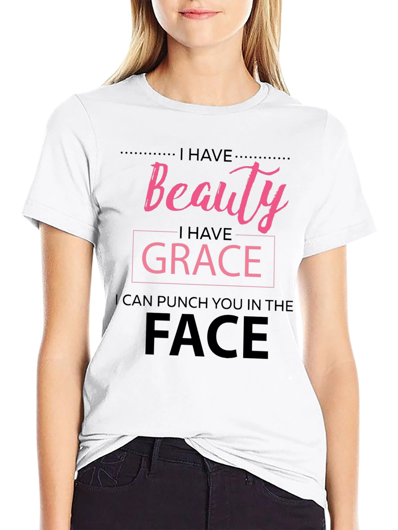 Beauty Grace Punch Face T-Shirt