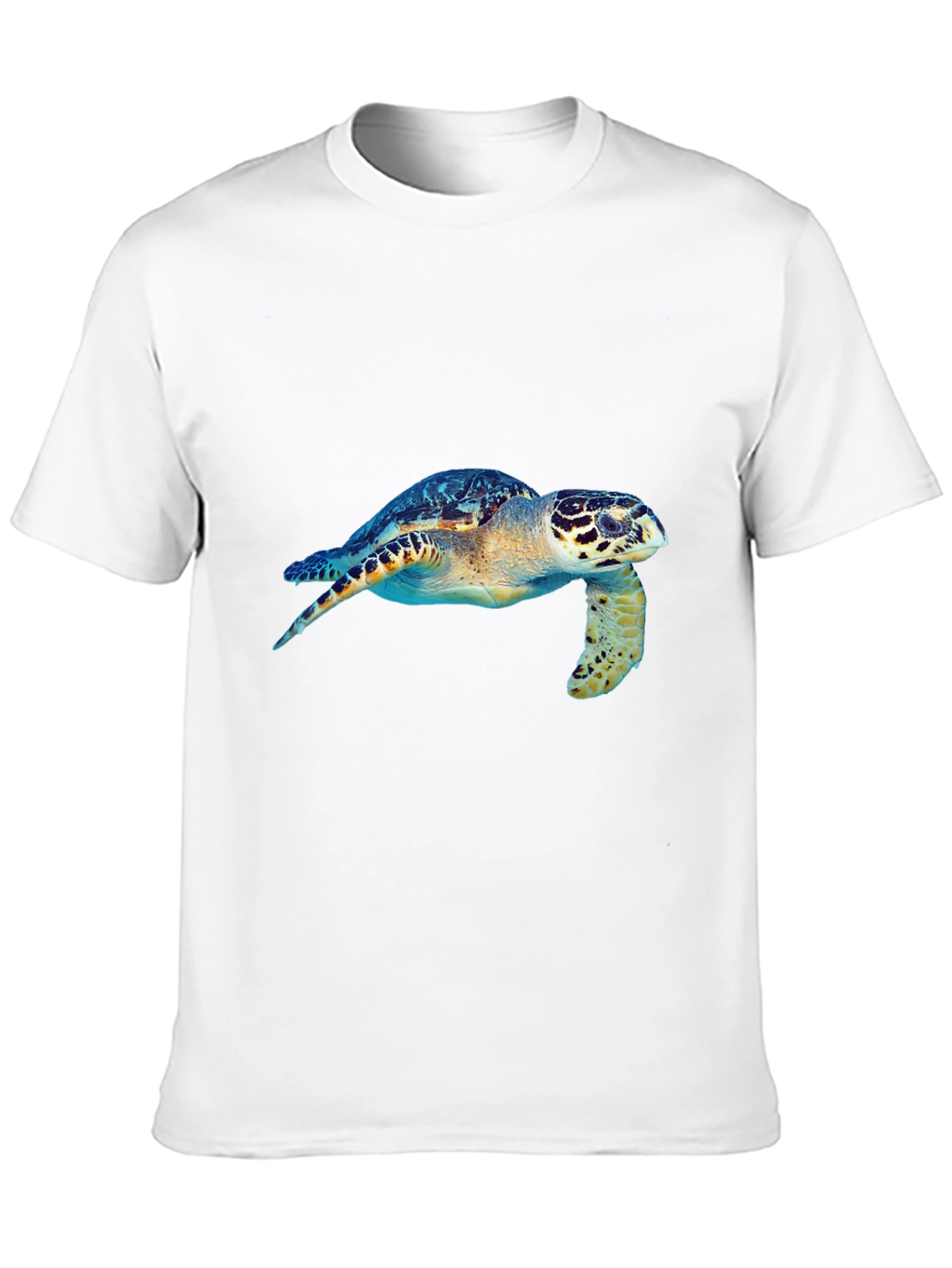 Sea Turtle Graphic Tee - Black Cotton Blend