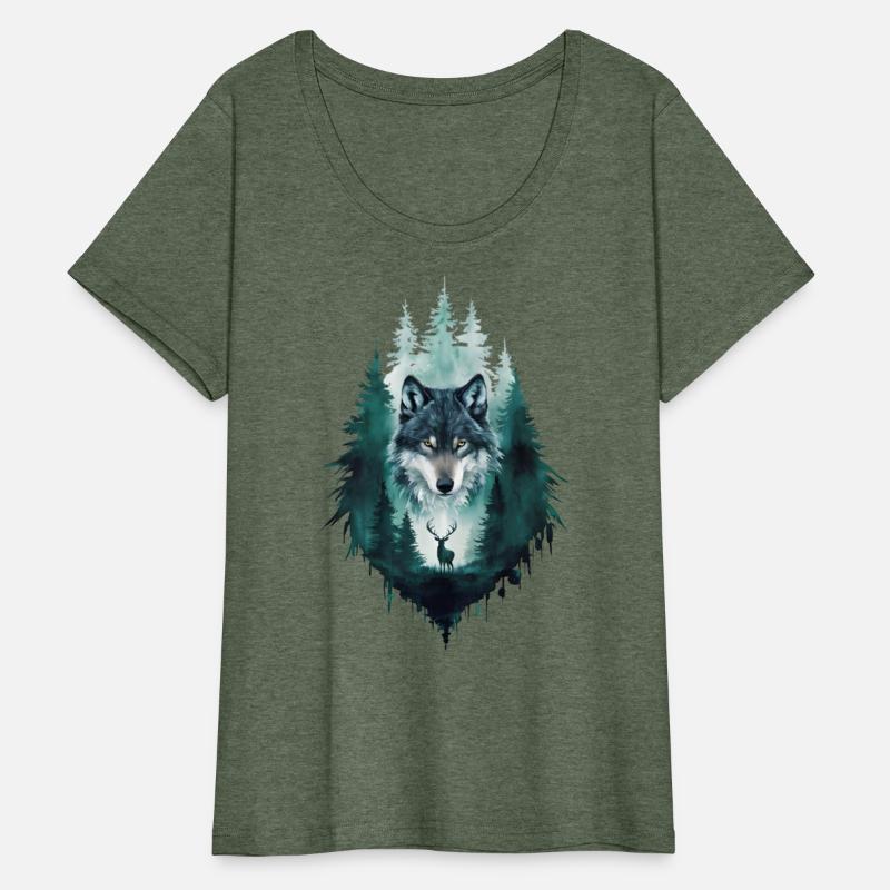 Majestic Wolf in the Wilderness