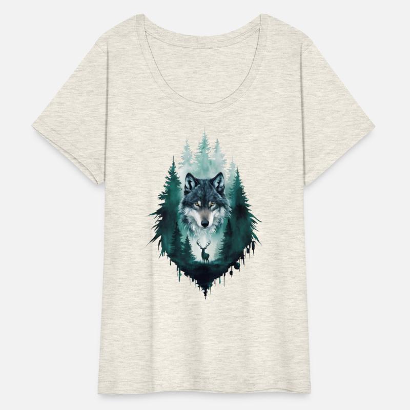 Majestic Wolf in the Wilderness