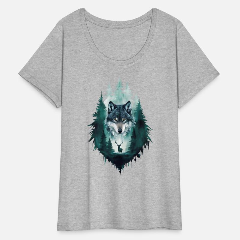 Majestic Wolf in the Wilderness