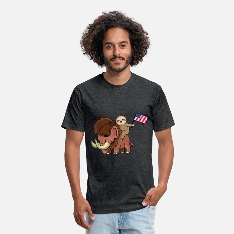 Mammoth Sloth Usa Flag